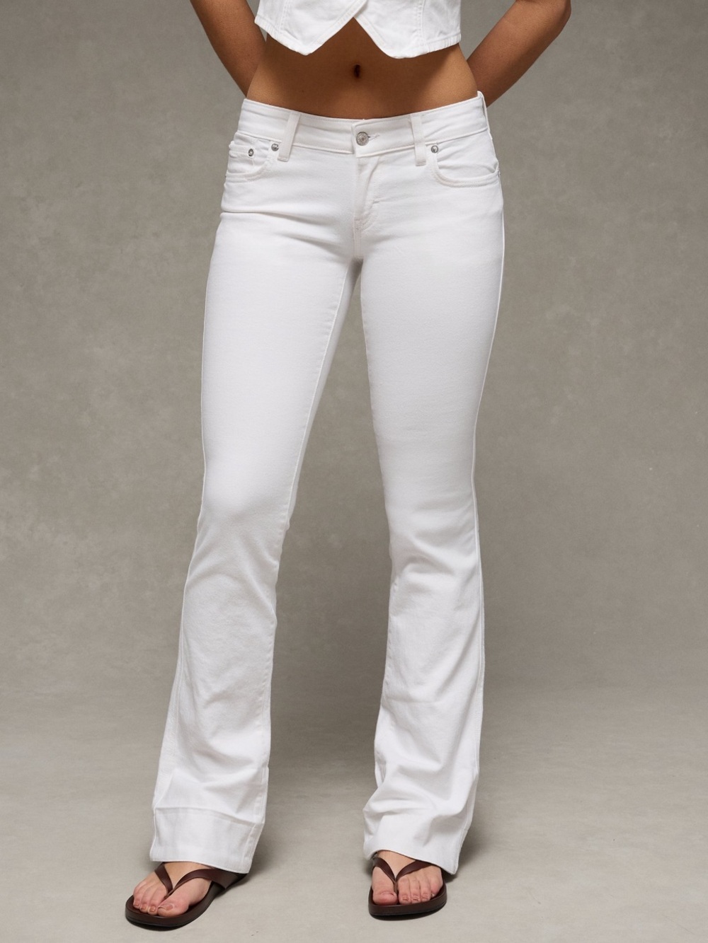 NWT AE Strech Super Low Rise Kick Bootcut Jean